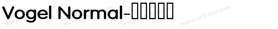Vogel Normal字体转换